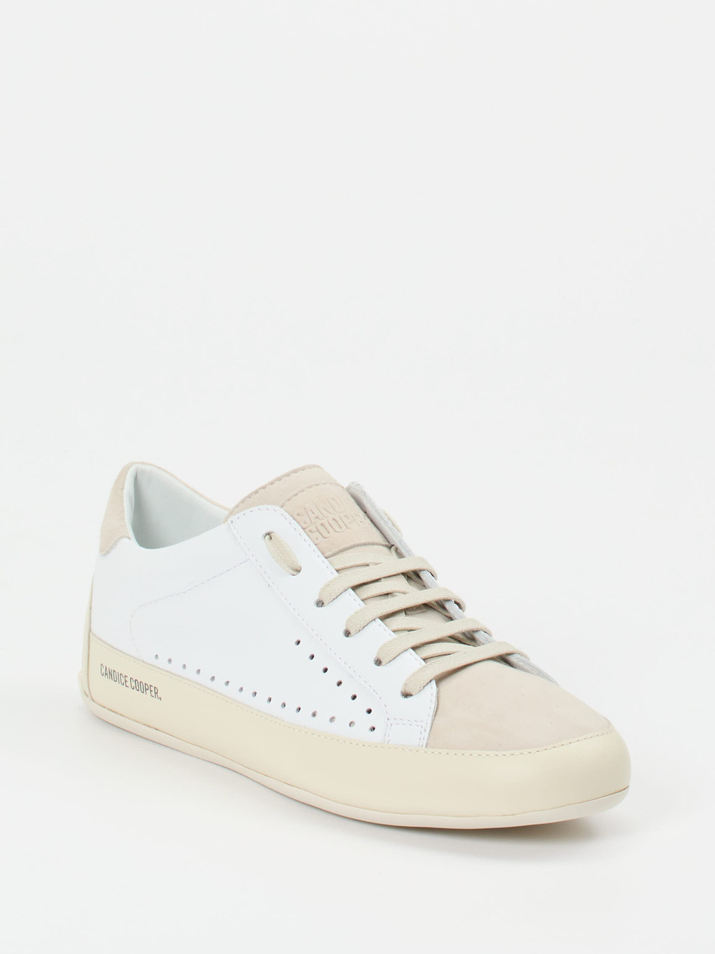 Candice Cooper – Sneaker aus Kalbleder in Beige