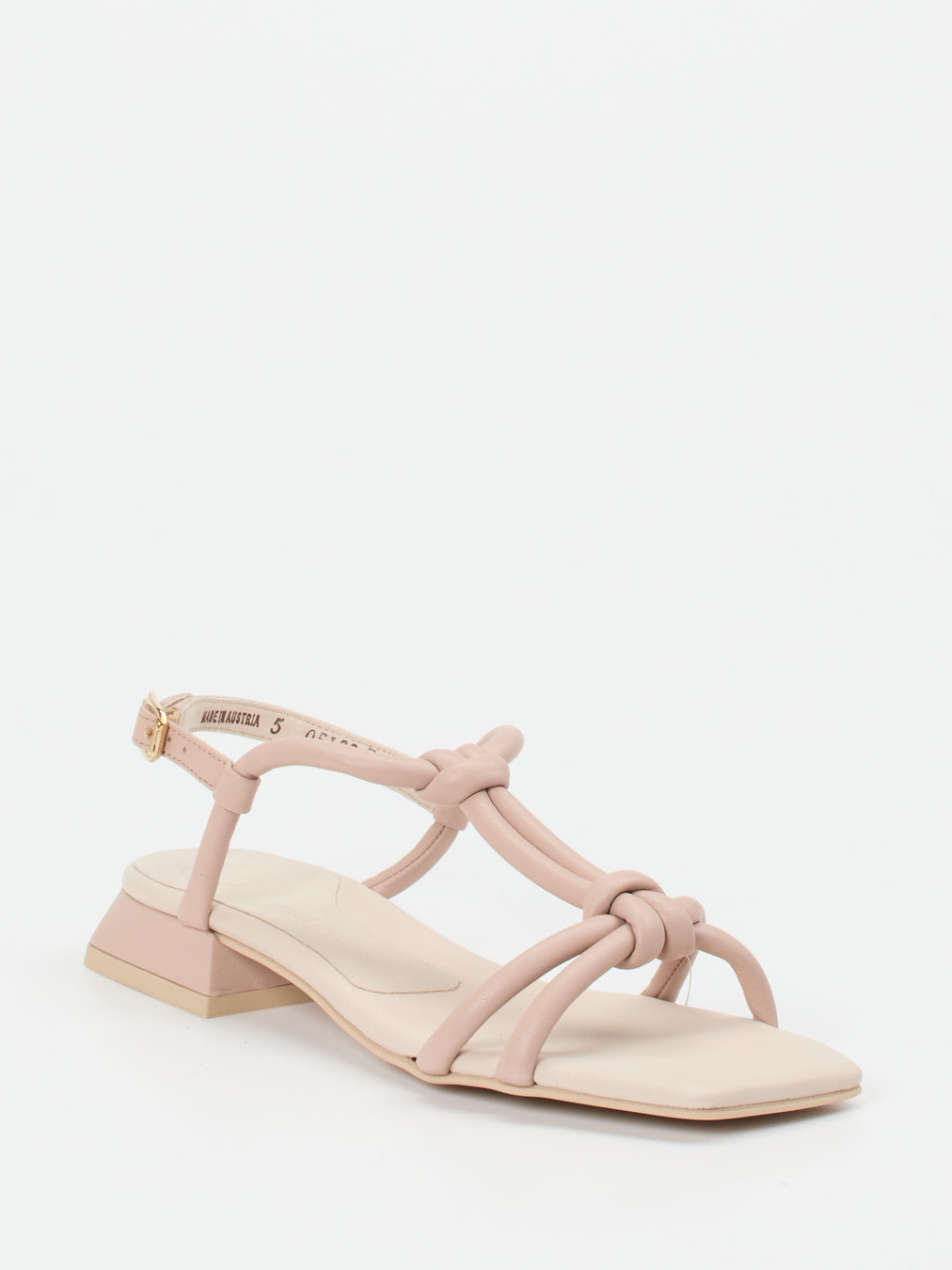 Paul Green – Knotensandalen aus Kalbleder Beige