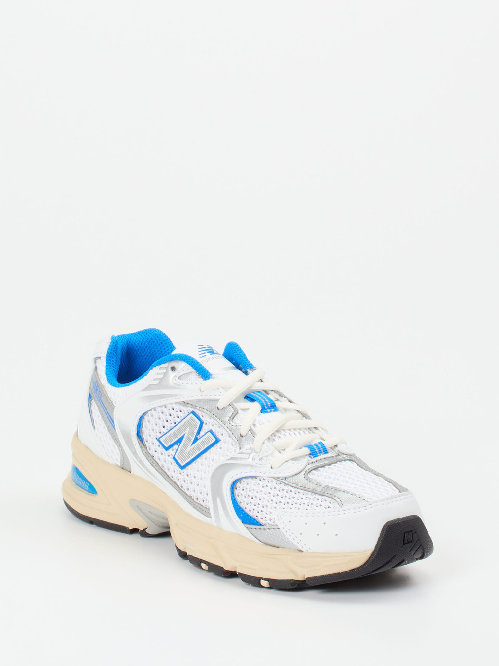 New Balance – Retro-Sneaker aus Mesh in Weiß