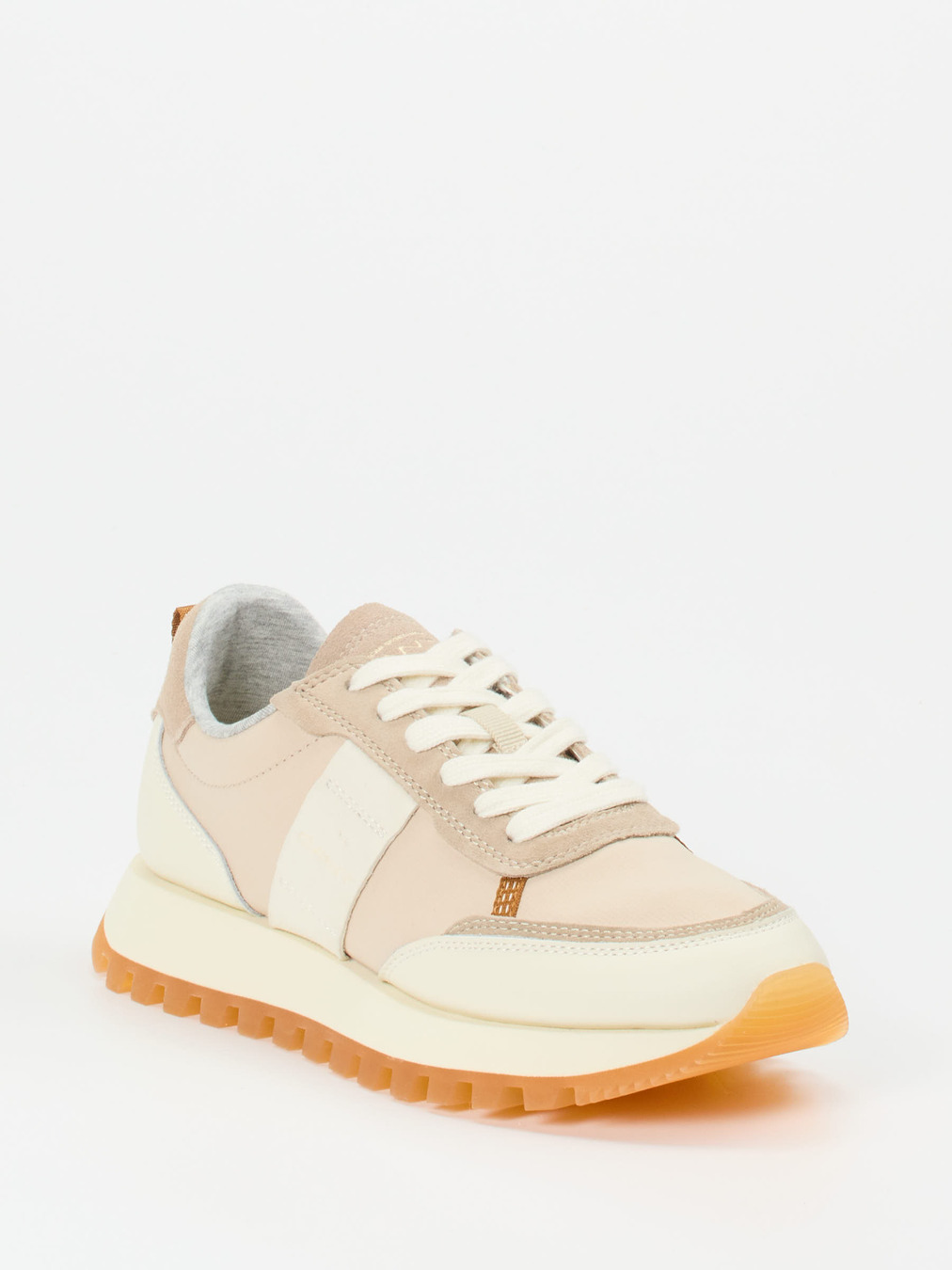 Gant – Sneaker aus Textil und Veloursleder Beige