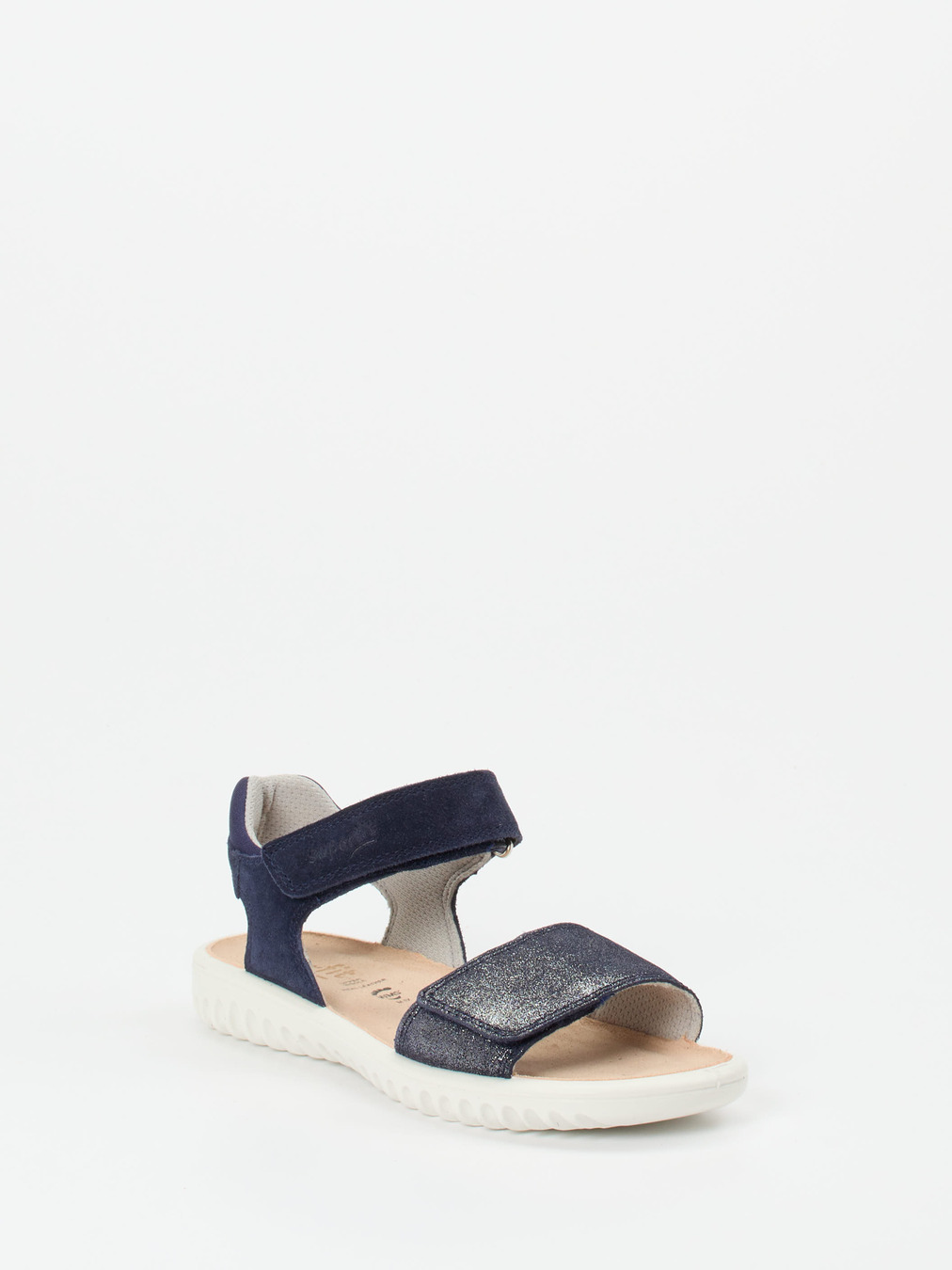 Superfit – Klettsandale aus Veloursleder Dunkelblau