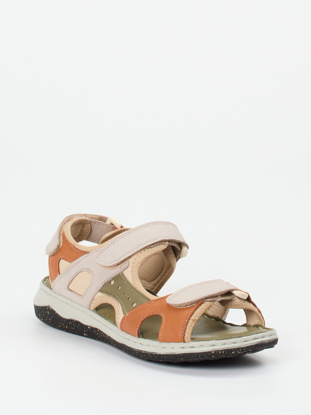 Andrea Conti – Trekkingsandale aus Kalbleder Multicolor