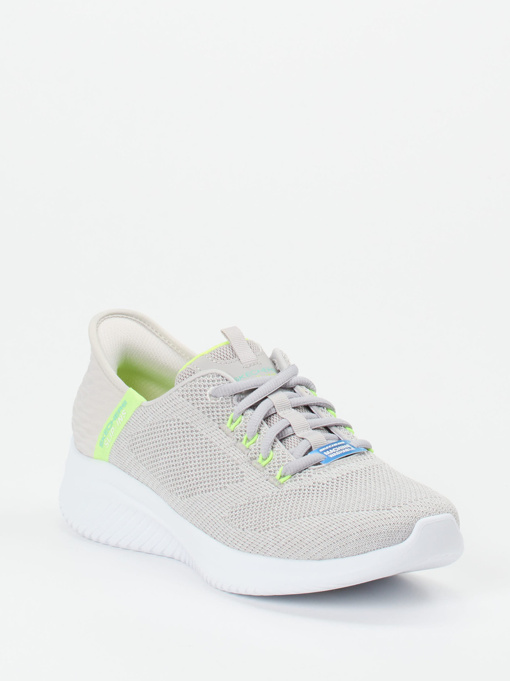 Skechers – Slip-On-Sneaker aus Meshtextil grau