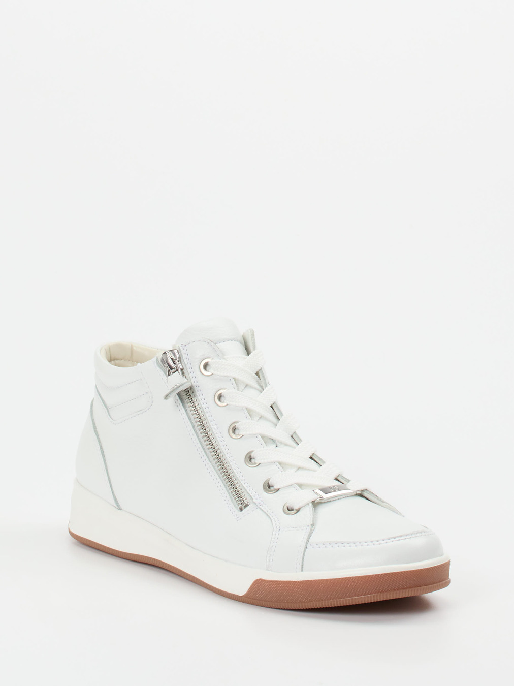 Ara – High-Top-Sneaker aus Kalbleder Offwhite