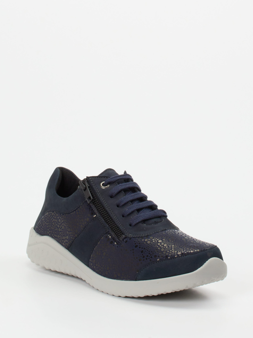 Solidus – Komfort-Sneaker aus Stretch und Veloursleder