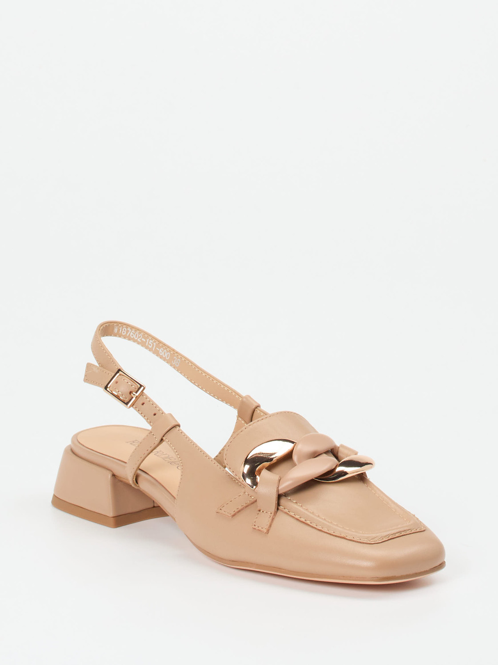 Regarde Le Ciel – Slingpumps aus Lammleder Beigebraun