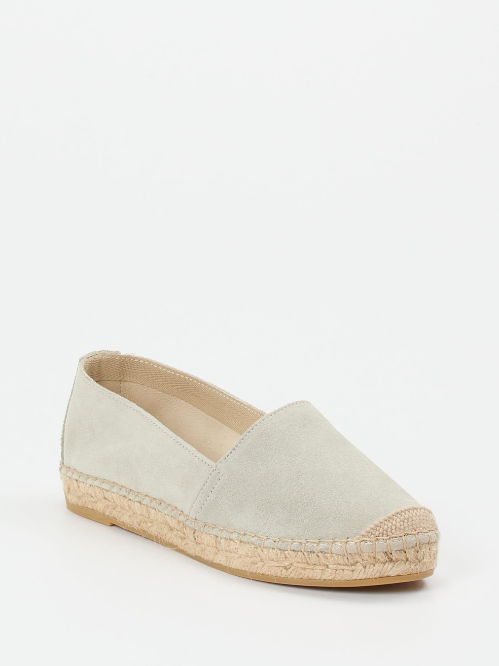 Andrea Puccini – Espadrilles aus Veloursleder mintgrün
