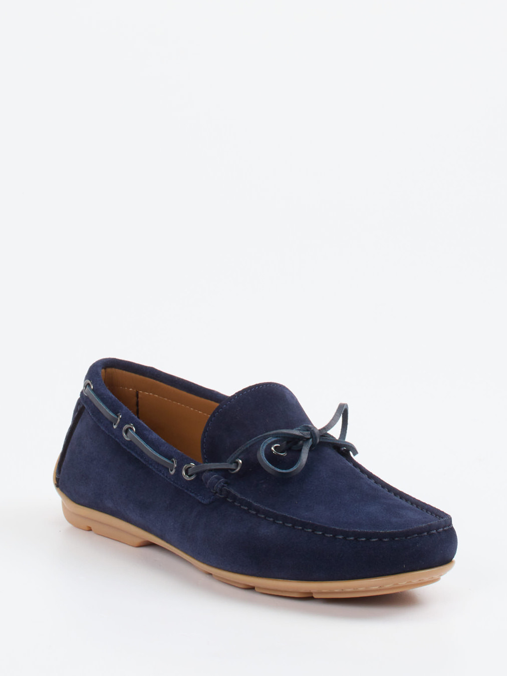 Ludwig Reiter – Mokassin aus Veloursleder marineblau