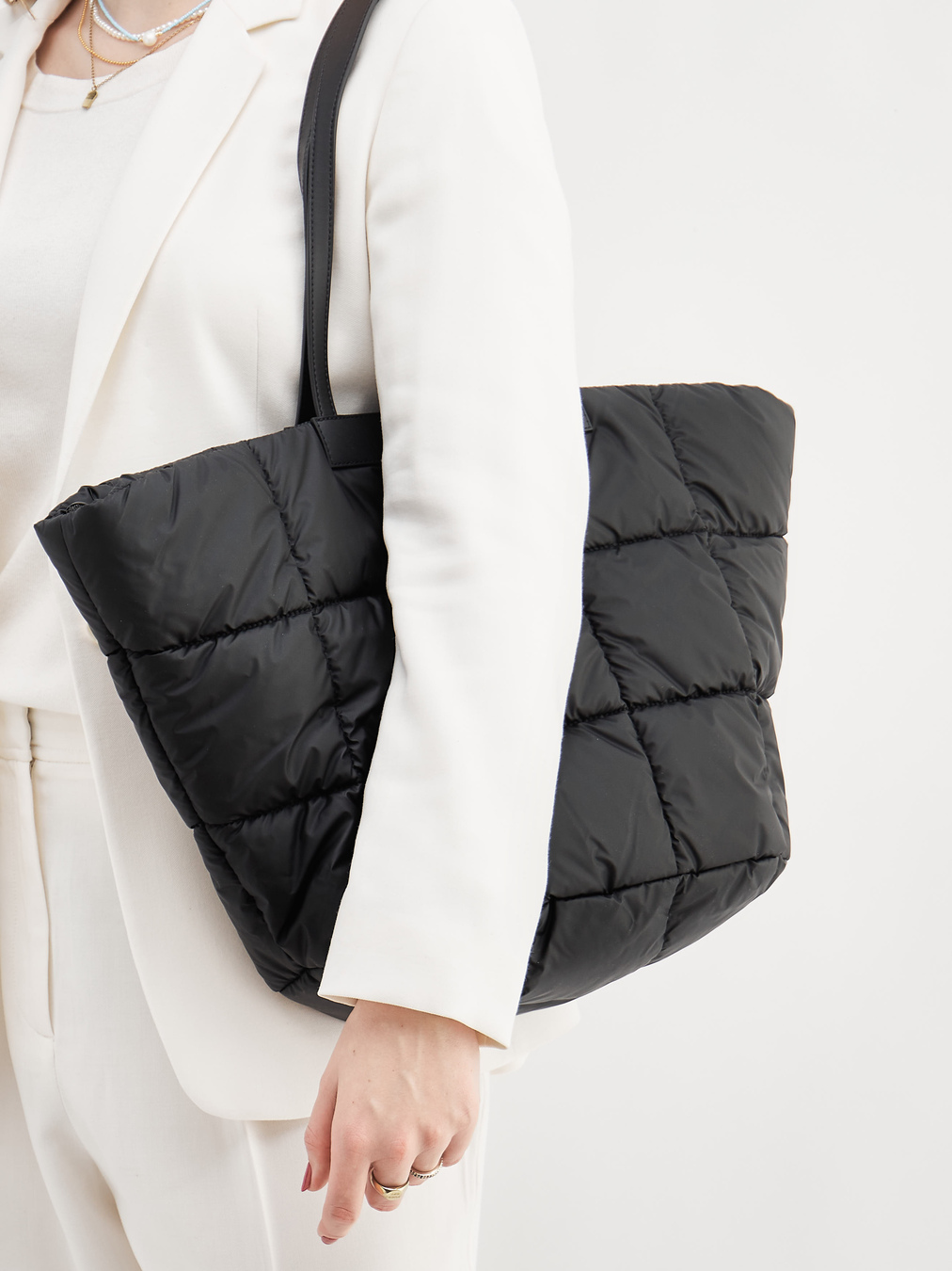 VeeCollective Berlin – Shopper aus Ripstop-Nylon Schwarz