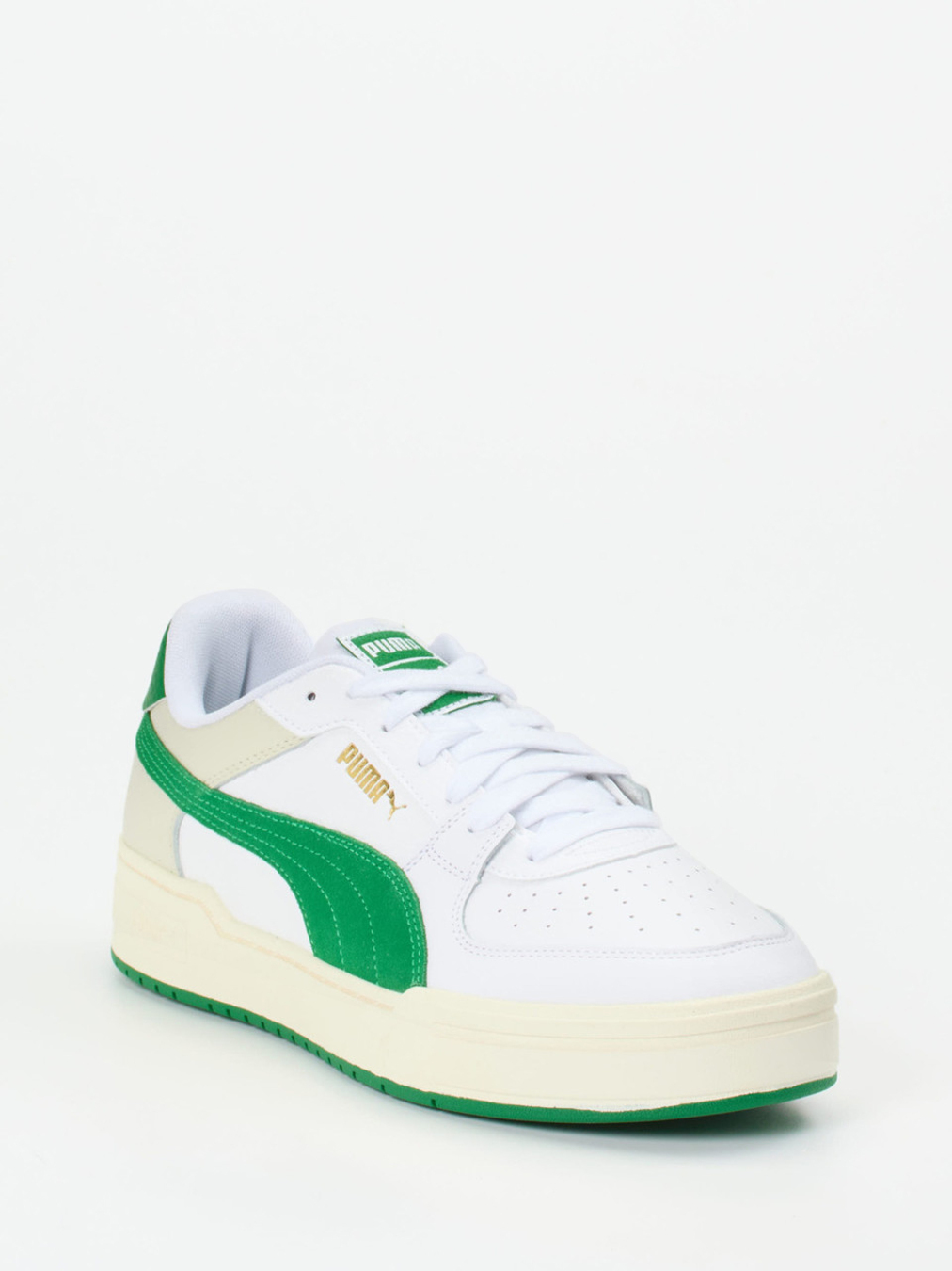 Puma – Sneaker aus Leder in Weiß-Grün