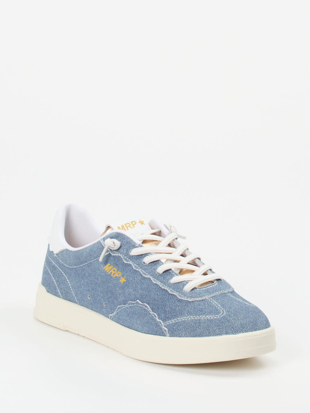 MRP – Sneaker aus Veloursleder in Jeansblau