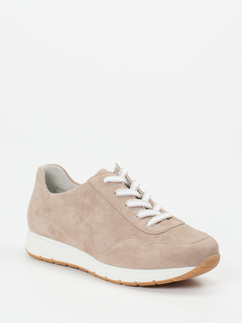 Semler – Komfort-Sneaker aus Veloursleder beige