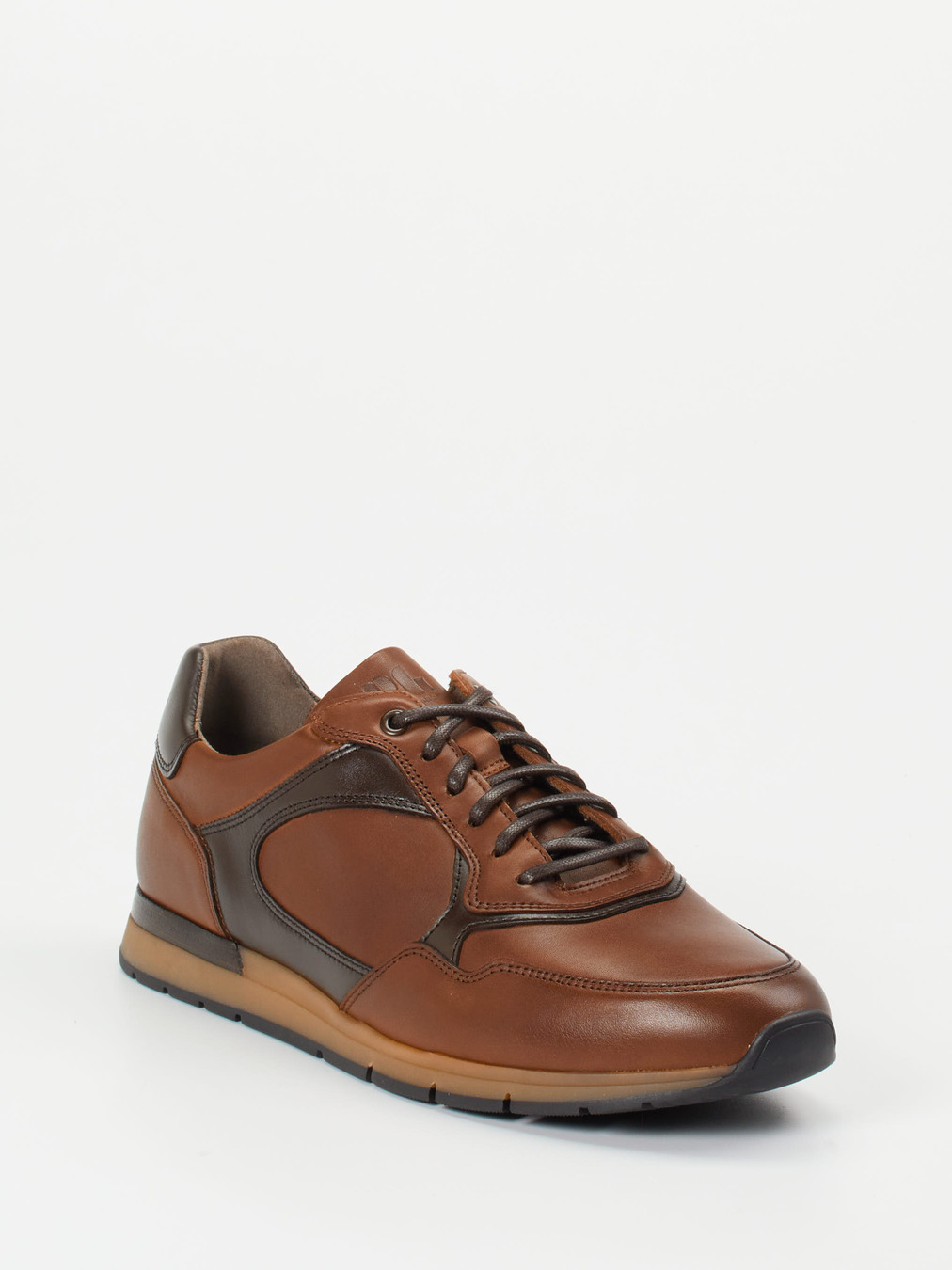 Pius Gabor – Sneaker aus Kalbleder in Cognac