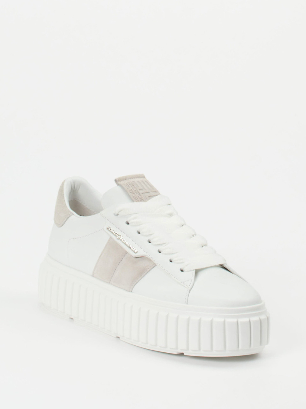 Kennel & Schmenger – Plateau-Sneaker aus Kalbleder weiß