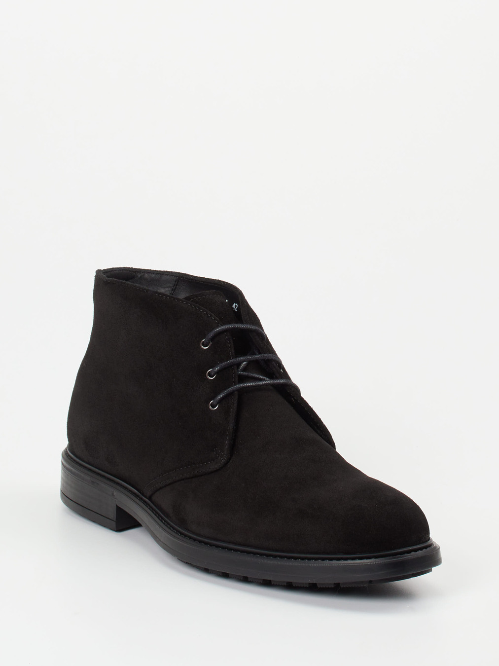 Ralph Harrison – Schnürboots aus Veloursleder schwarz