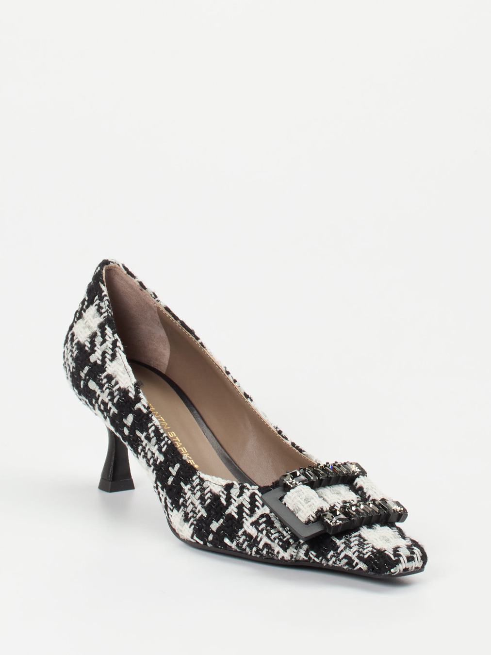 Konstantin Starke – Pumps aus Bouclé-Textil schwarz