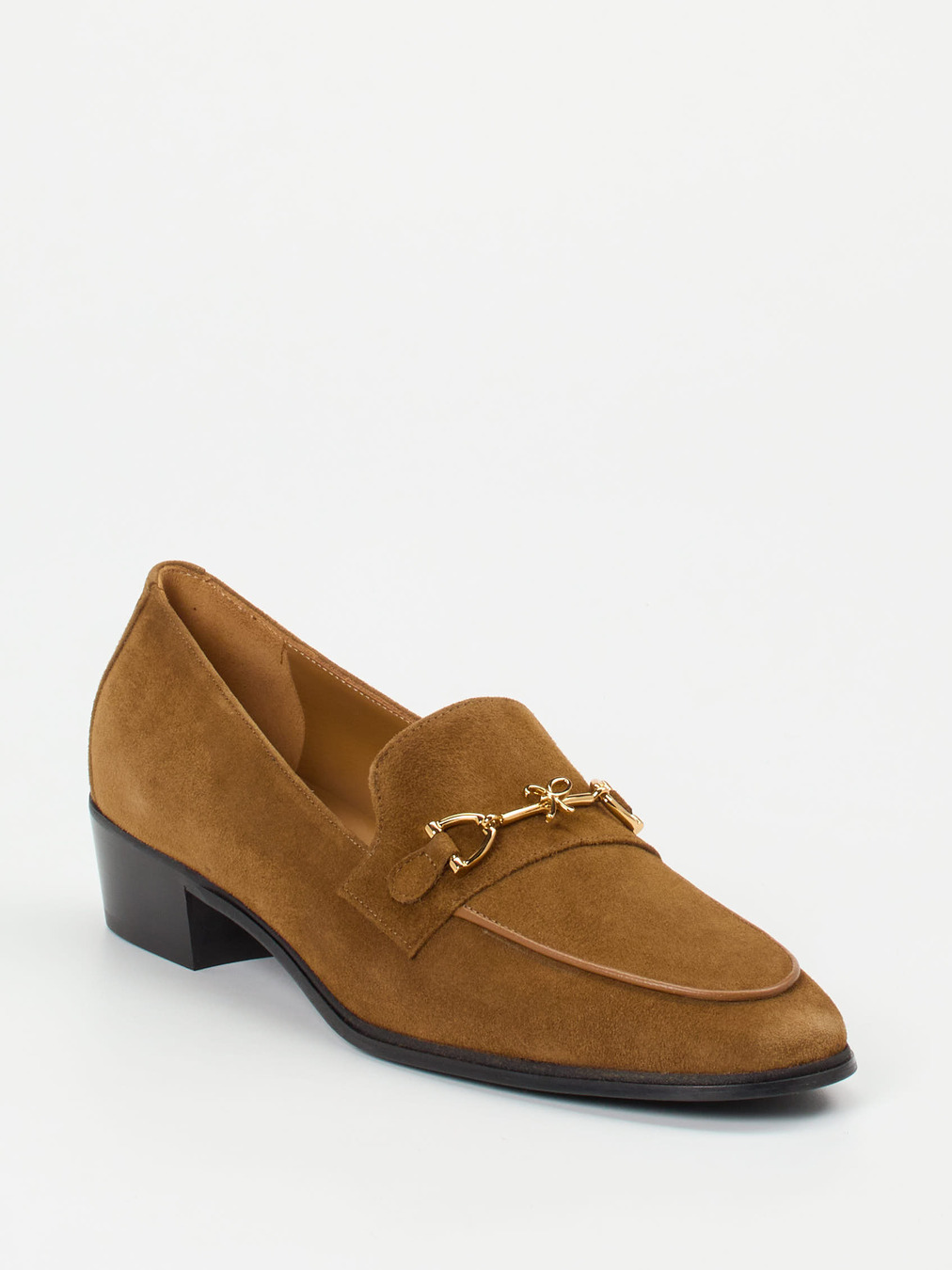 Konstantin Starke – Loafer aus Veloursleder cognacbraun