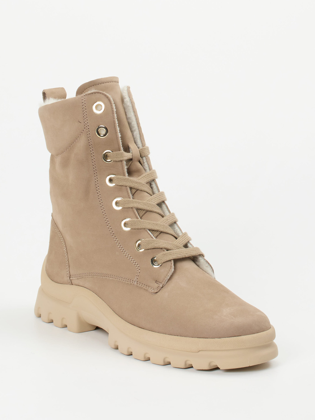 Semler – Schnürboots aus Nubukleder beigebraun