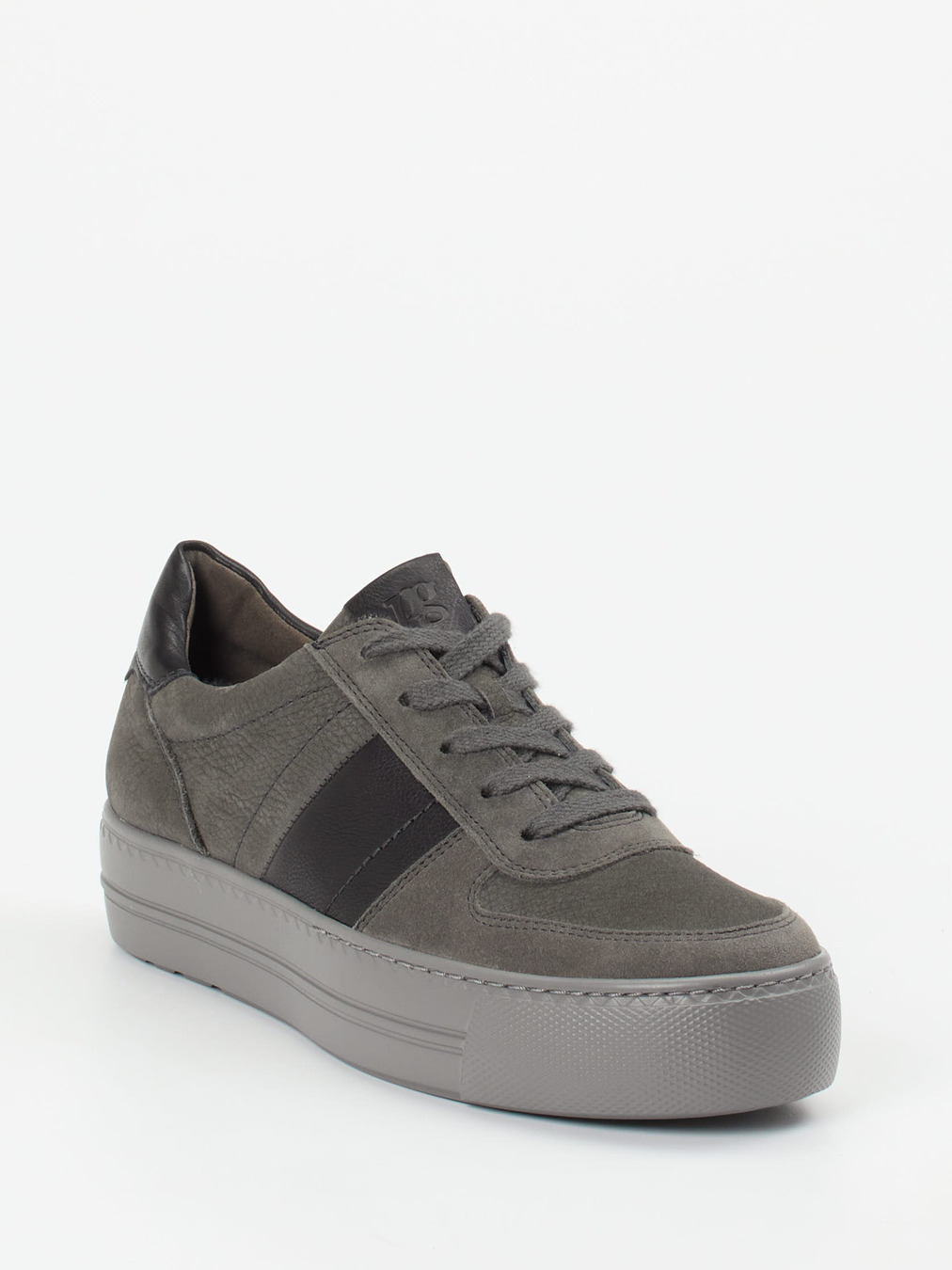 Paul Green – Plateau-Sneaker aus Nubukleder Grau