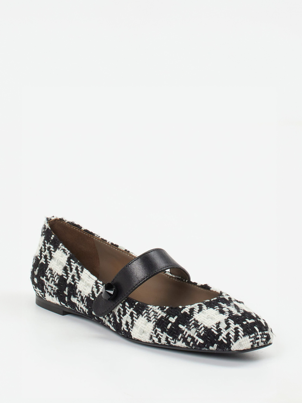 Konstantin Starke – Mary Janes aus Bouclé-Textil Schwarz