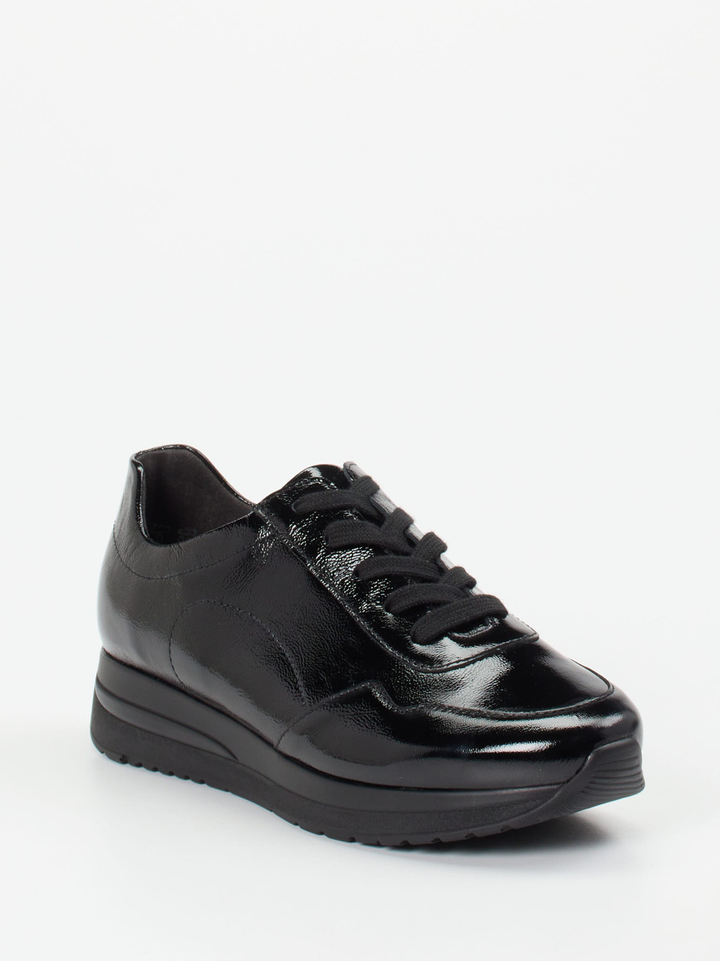 Semler – Schnürschuh aus Lackleder schwarz