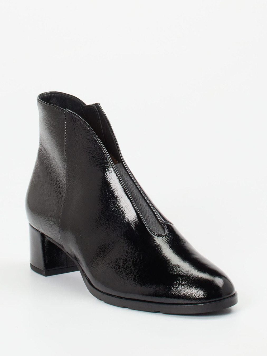 Hassia – Stiefelette aus Lackleder Schwarz