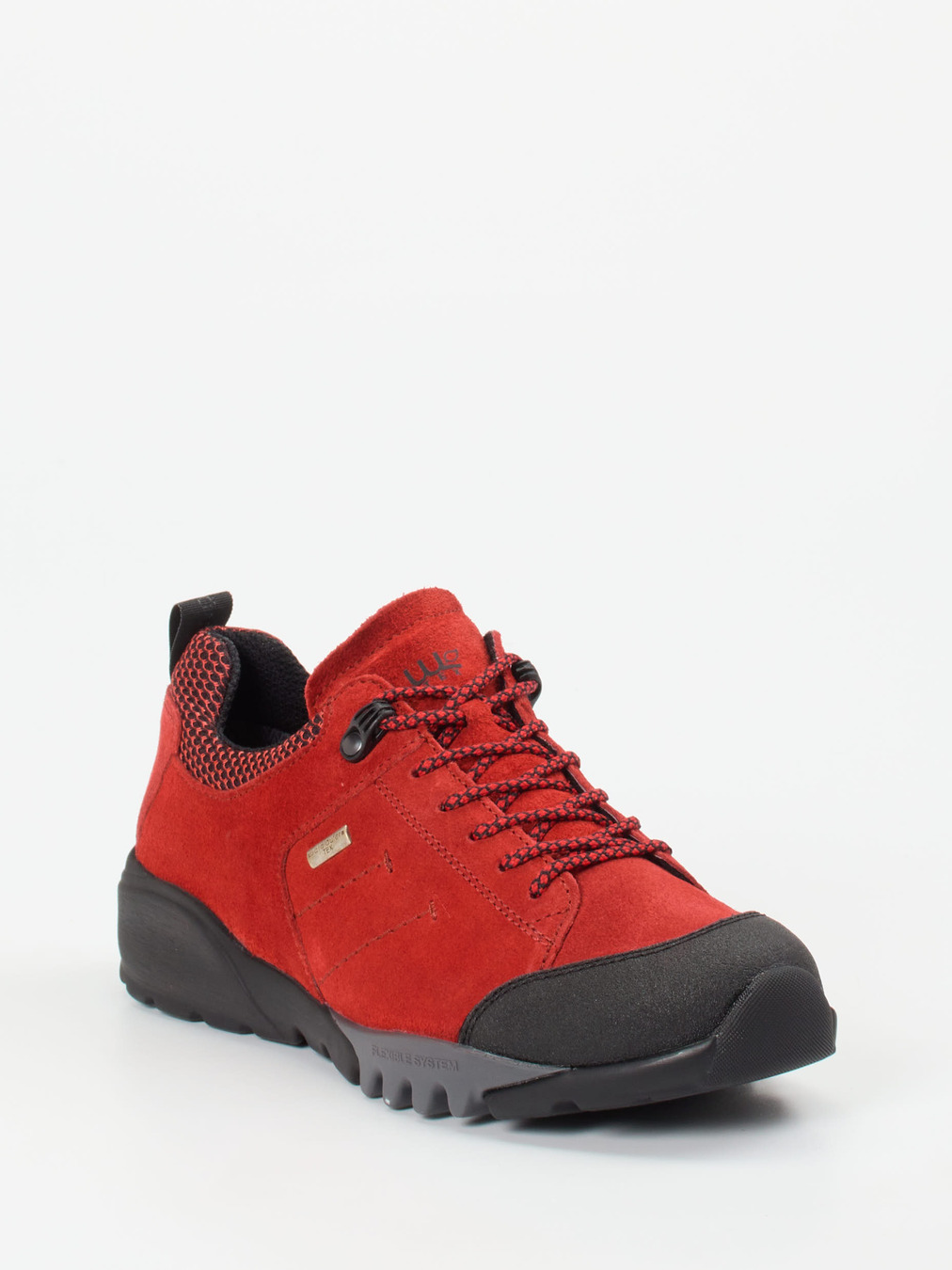 Waldläufer – Outdoor-Sneaker aus Veloursleder in Rot