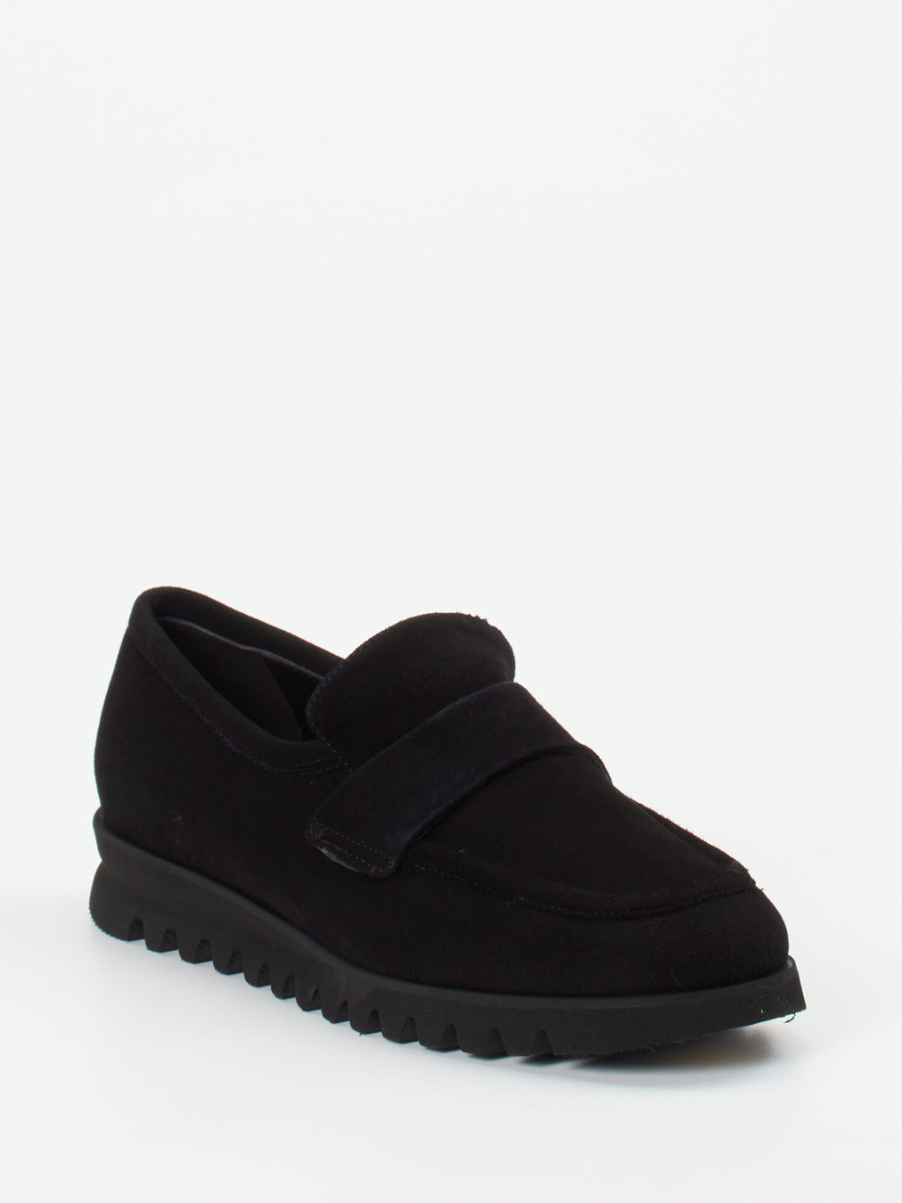 Mannori – Loafer aus Veloursleder schwarz