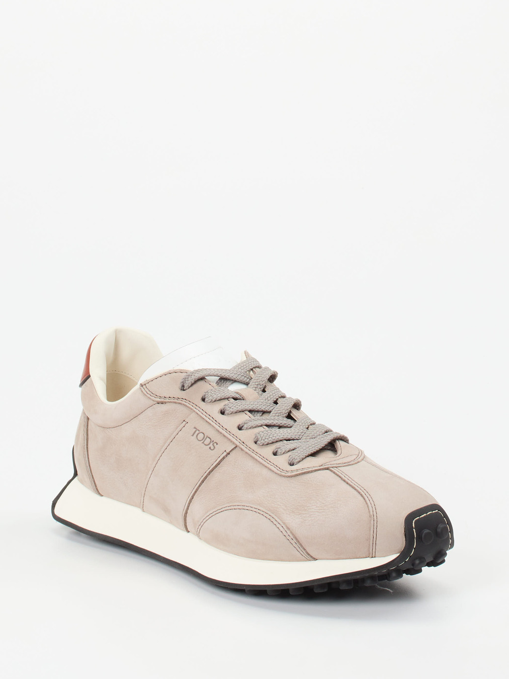 Tod's – Sneaker aus Nubukleder in Taupe