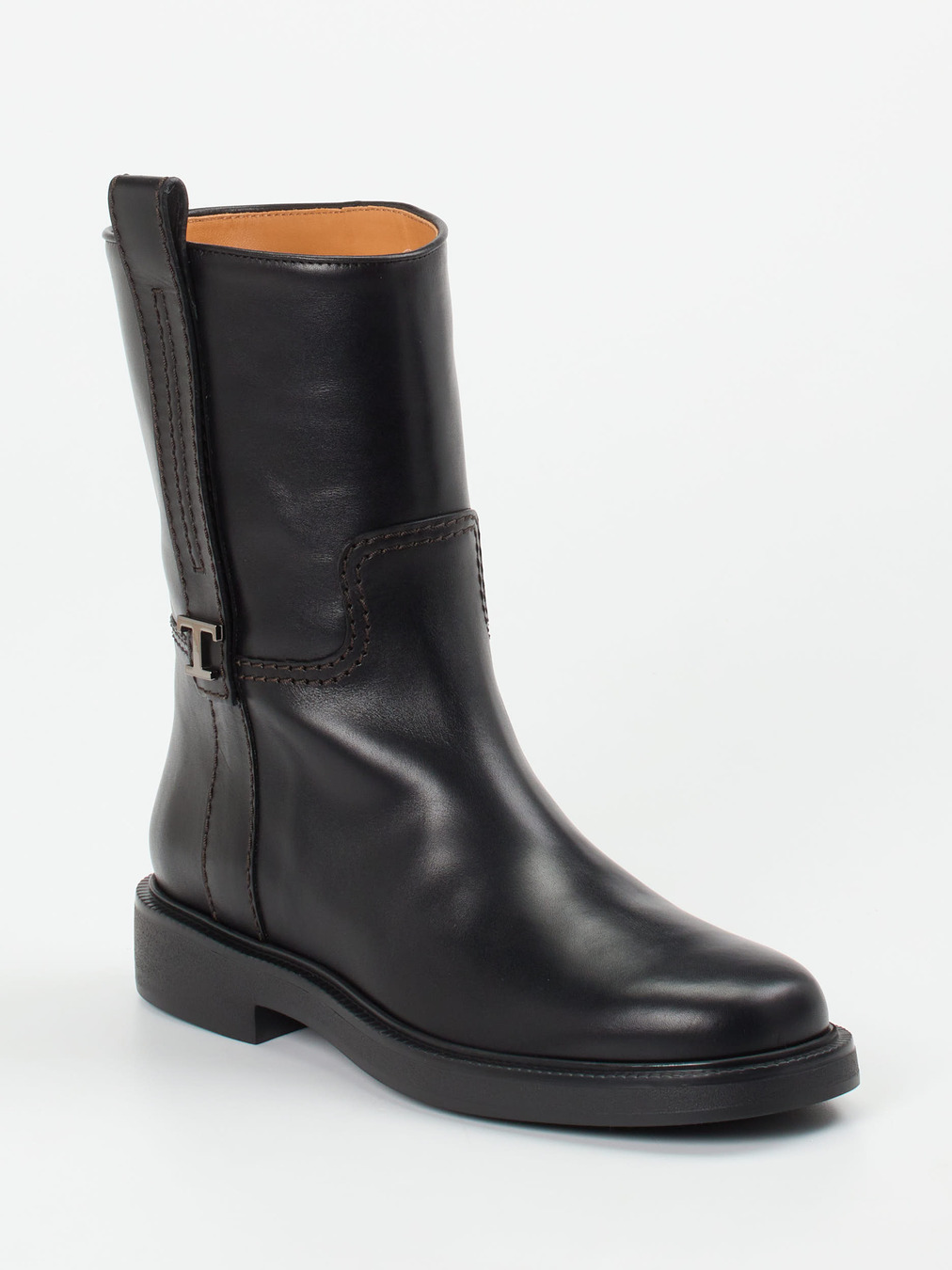 Tod's – Stiefeletten aus Kalbleder schwarz