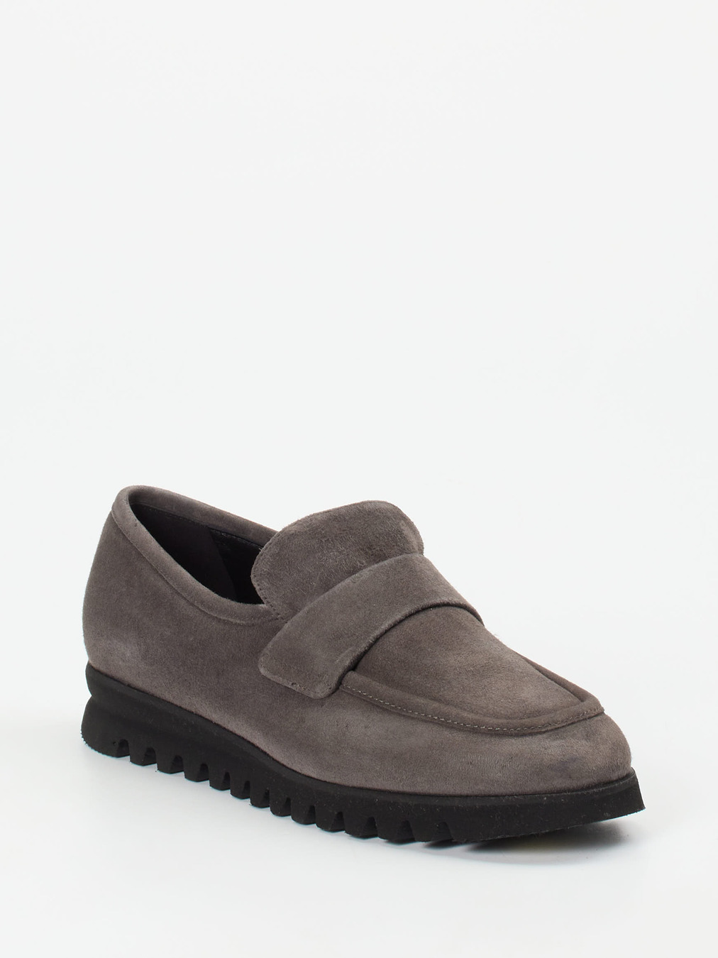 Mannori – Loafer aus Veloursleder in Taupegrau