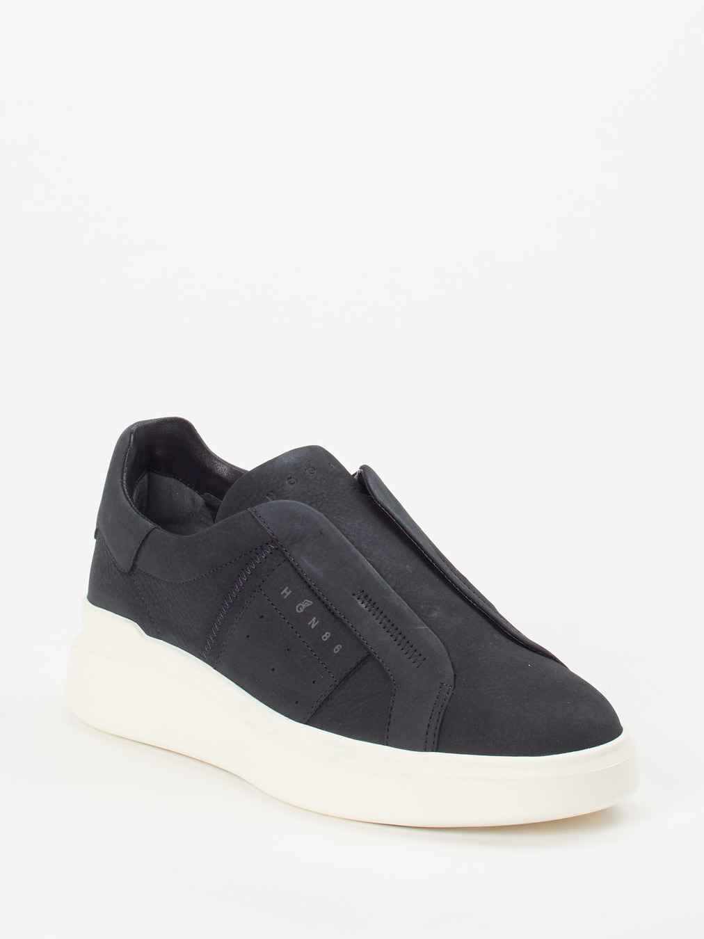 Hogan – Slip-On Sneaker aus Nubukleder Blau