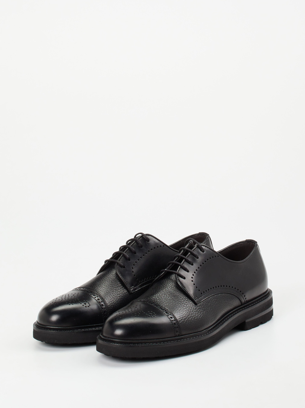 Henderson – Derby-Schnürschuh aus Hirschleder Schwarz