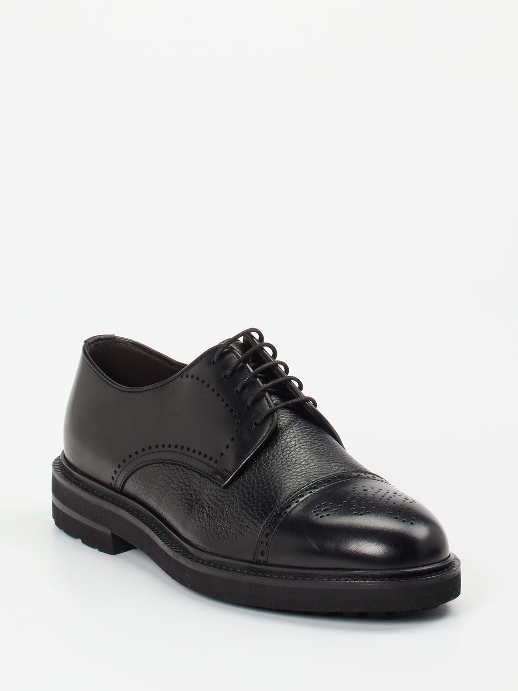 Henderson – Derby-Schnürschuh aus Hirschleder Schwarz