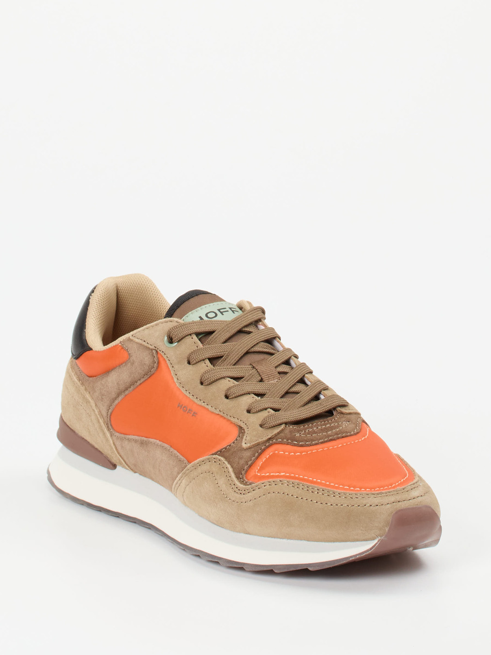 THE HOFF BRAND – Sneaker aus Textil und Veloursleder Orange