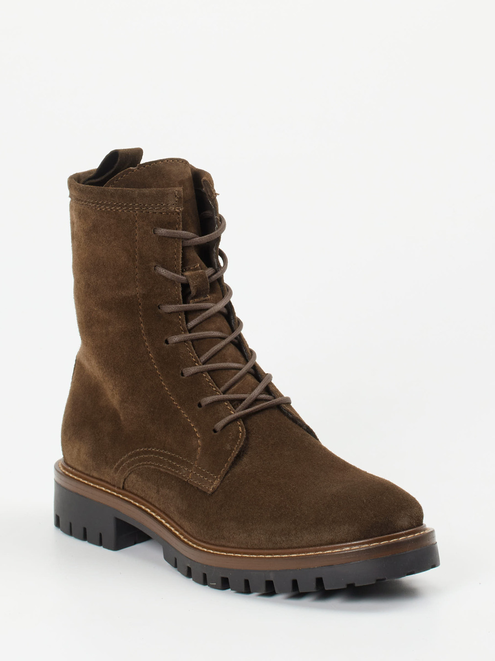 Ralph Harrison – Schnürboots aus Veloursleder braun