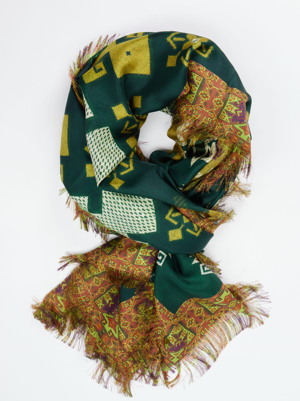 Pierre-Louis Mascia – Modetuch aus Seide mit Ethnomuster