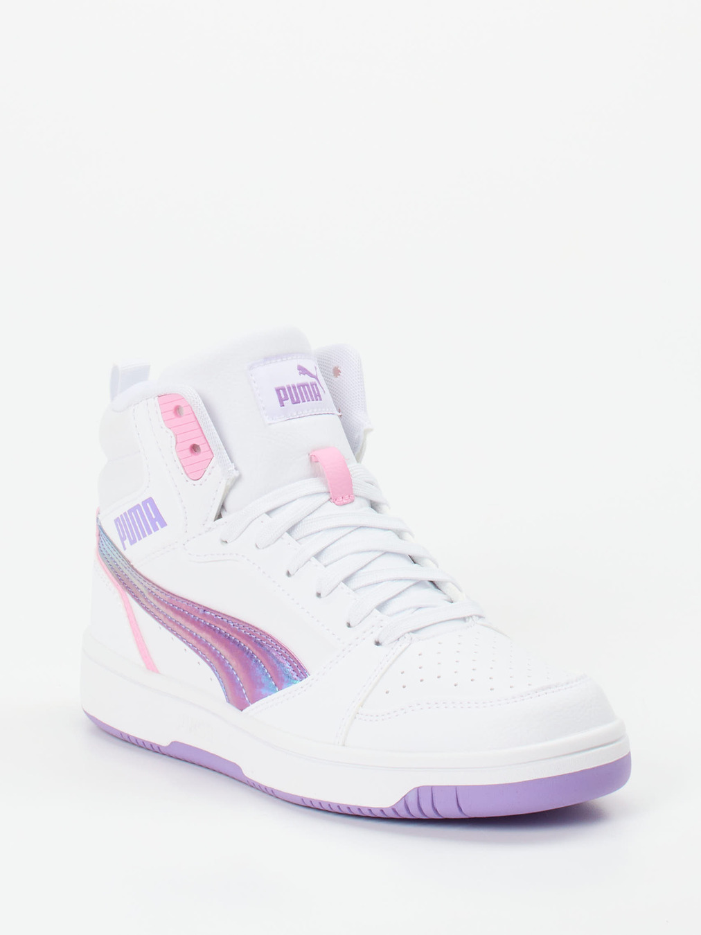 Puma – High-Top Sneaker aus Synthetik in Weiß