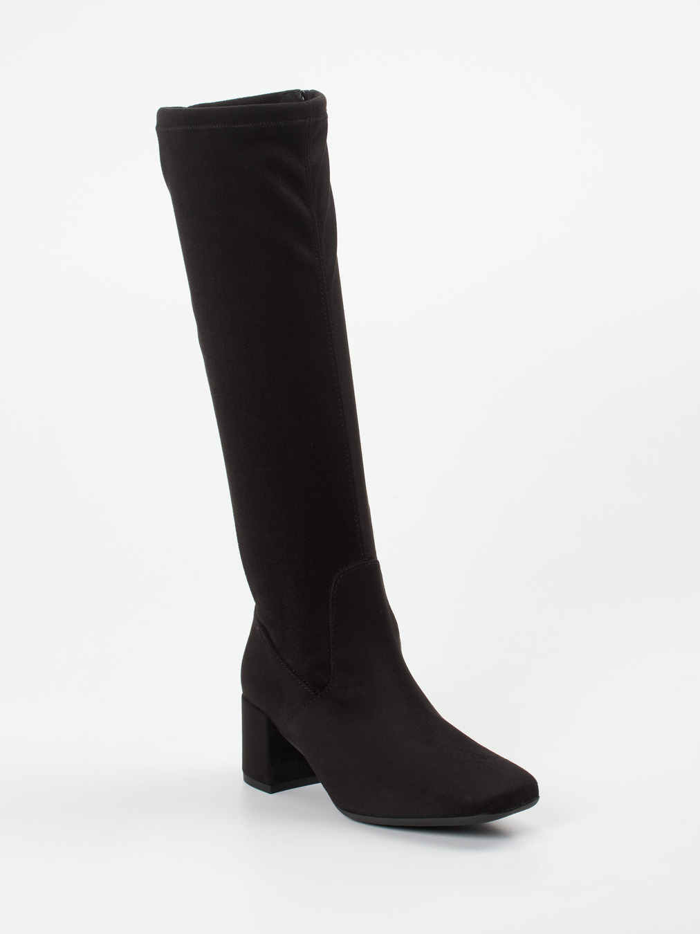 Gabor Comfort – Stretch-Stiefel aus Veloursleder schwarz