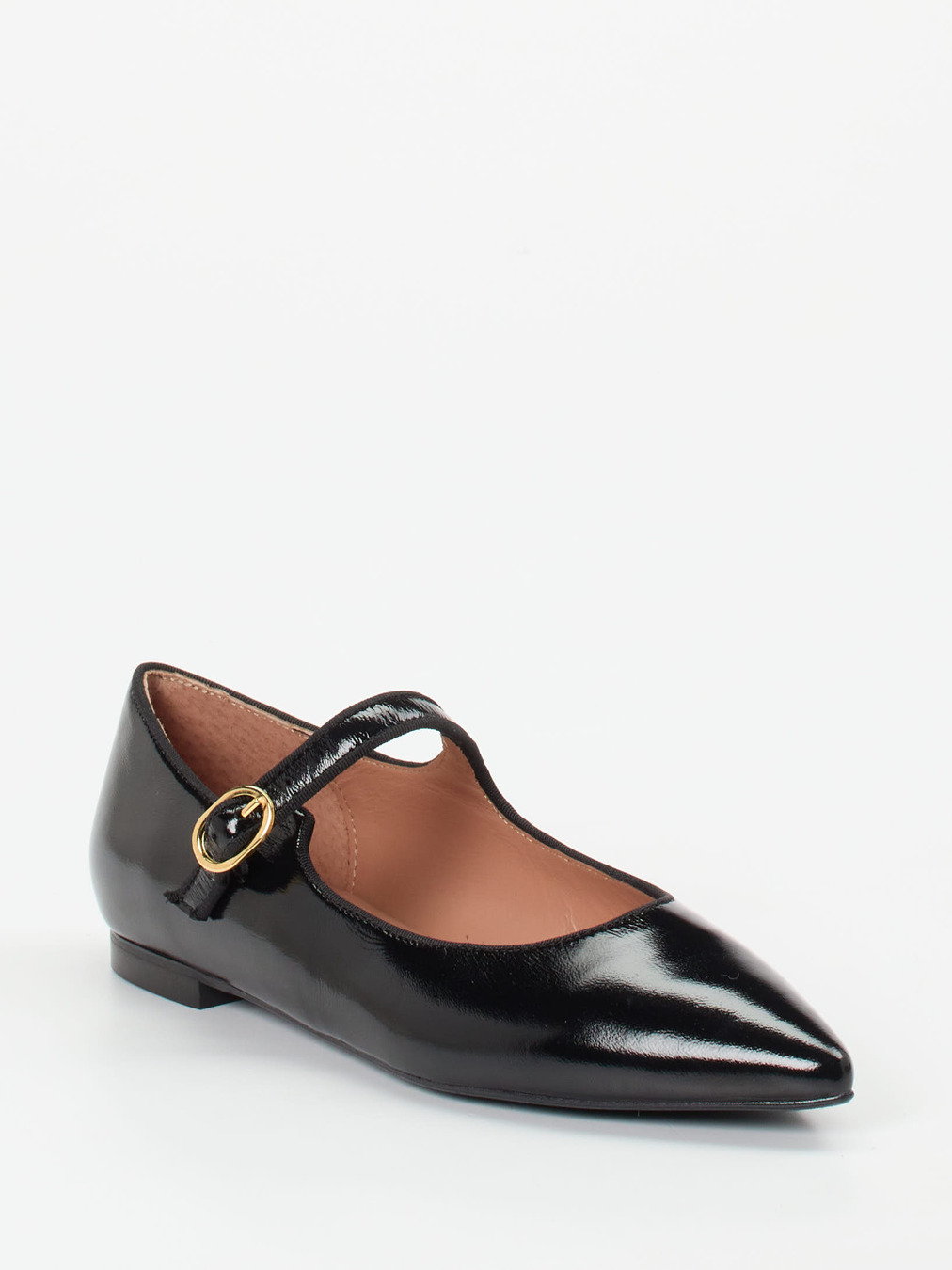 Konstantin Starke – Mary Jane Ballerinas aus Lackleder Schwarz