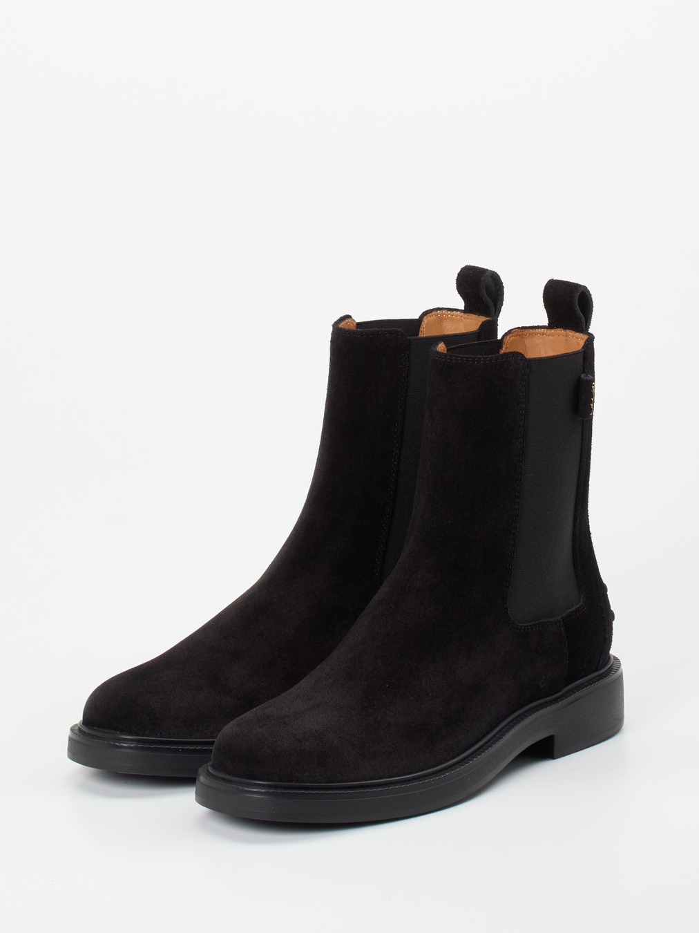 Tod's – Chelsea Boots aus Veloursleder schwarz