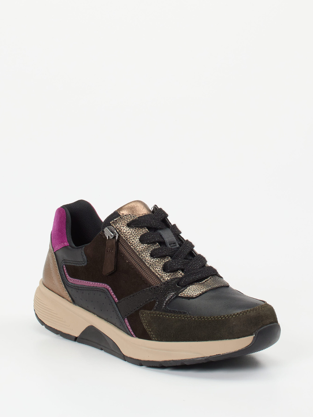 Gabor Comfort – Sneaker aus Velours- und Glattleder