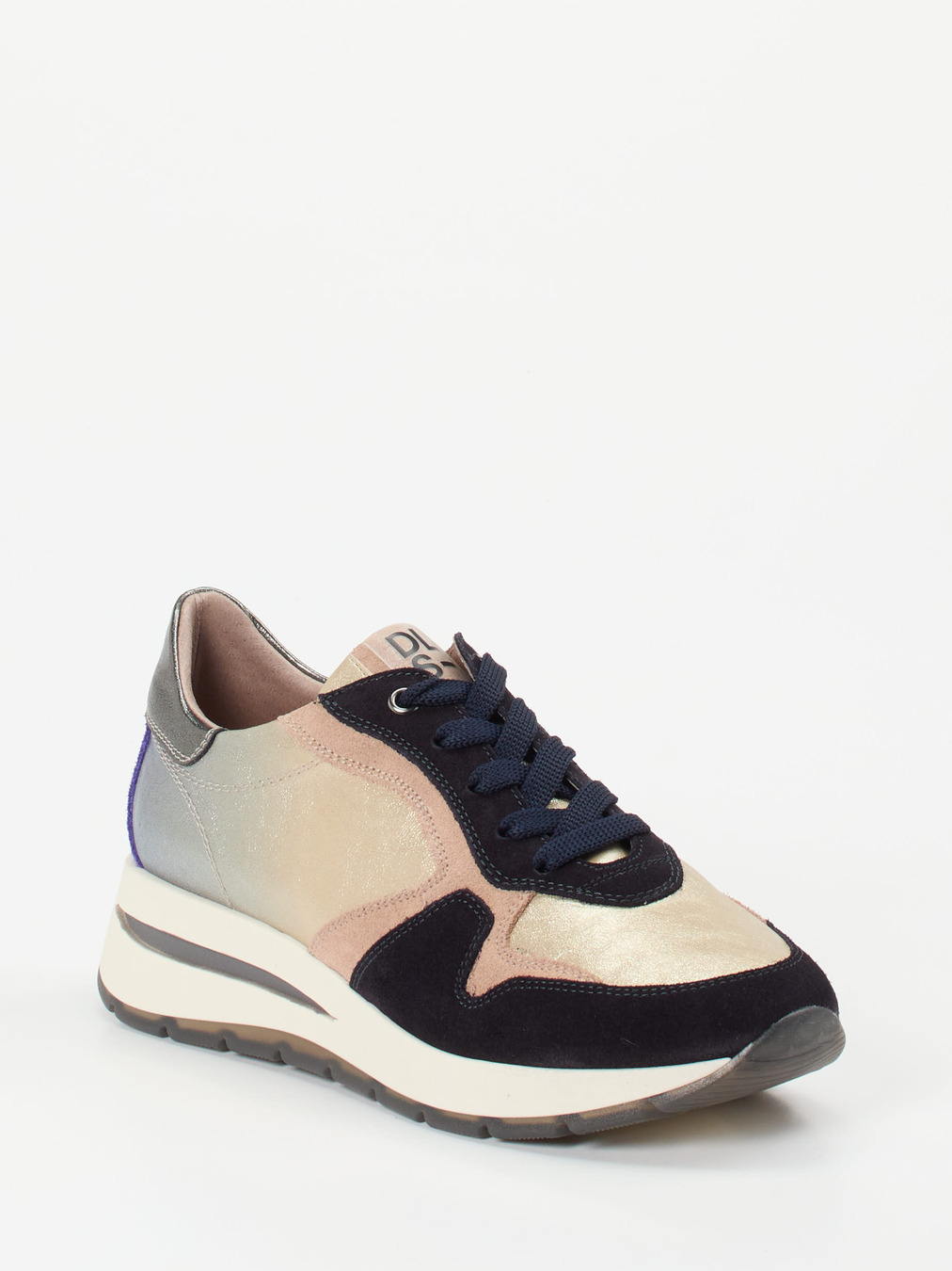 DL Sport – Fashion-Sneaker aus Metallicleder multicolor