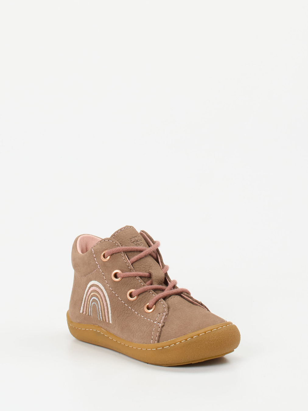 Ricosta – Lauflernschuh aus Nubukleder mittelbraun