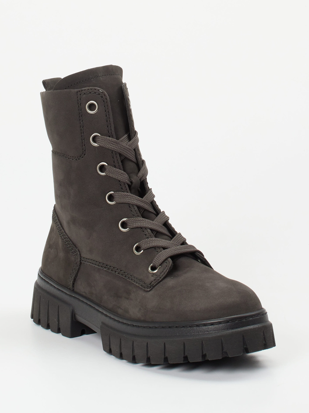 Gabor Comfort – Schnürboots aus Nubukleder grau