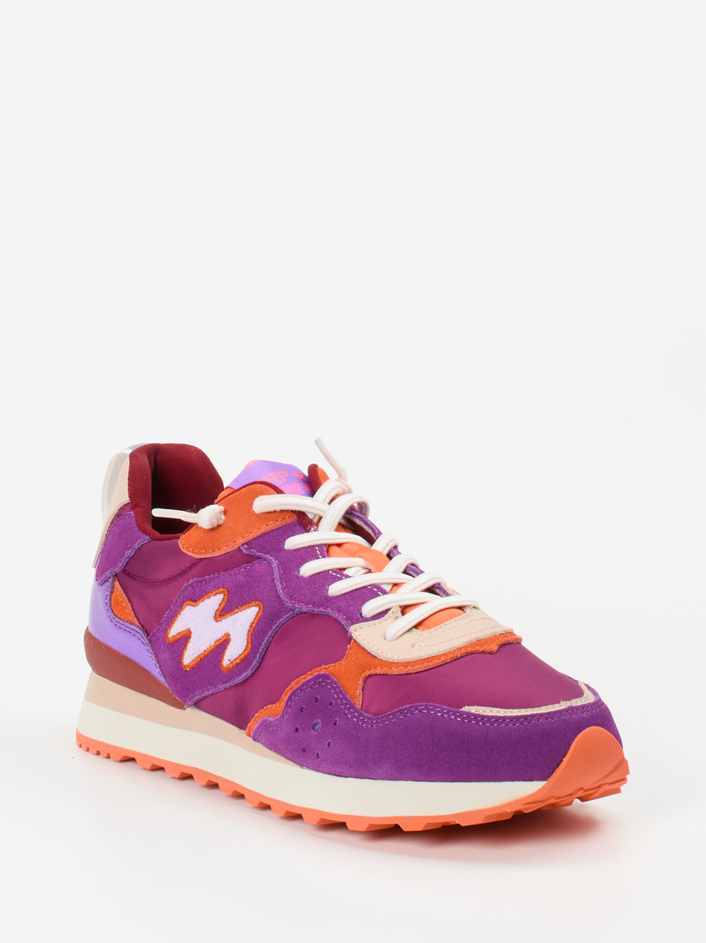 MRP – Sneaker aus Veloursleder und Textil violett