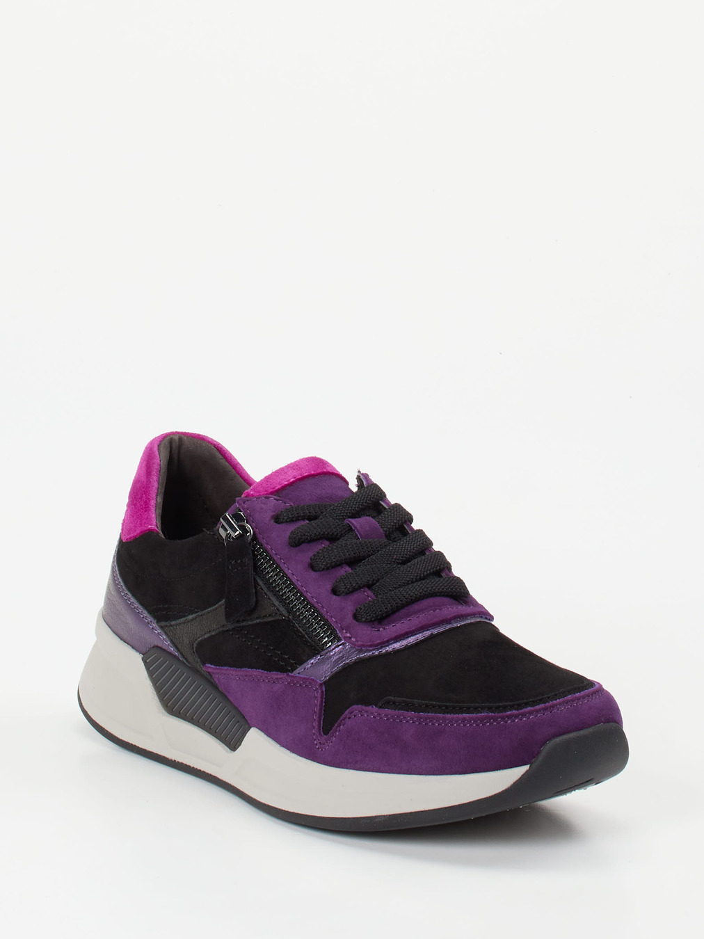 Gabor Comfort – Sneaker aus Veloursleder violett