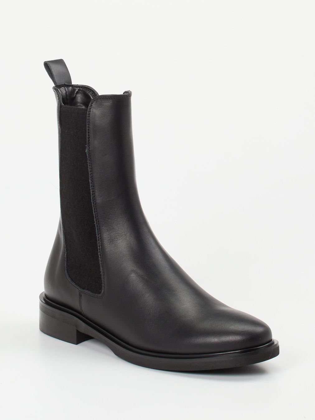 Andrea Puccini – Chelsea Boots aus Kalbleder schwarz