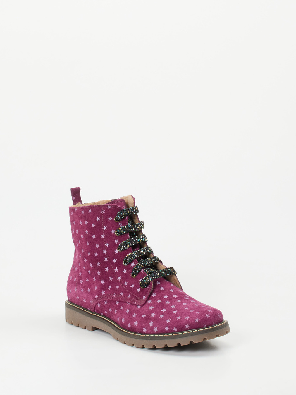 Ralph Harrison Classic – Winterboots aus geprägtem Leder Beerenpink