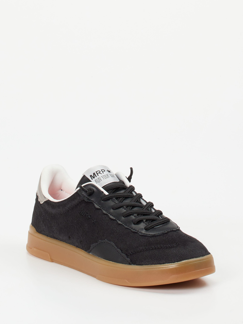 MRP – Sneaker aus Fellimitat in Schwarz